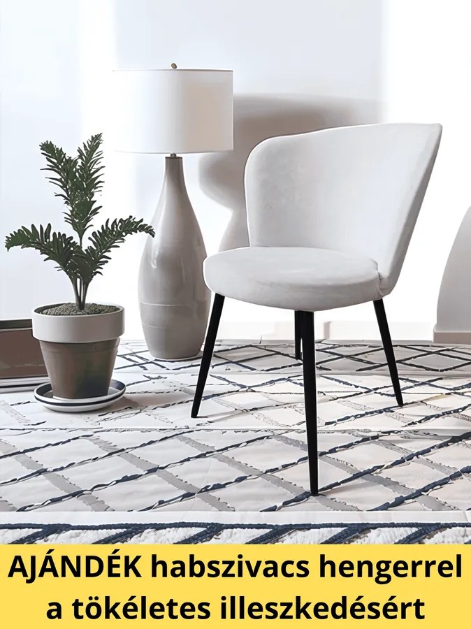 Székhuzat JYSK RISSKOV étkezőszékre (halványszürke)