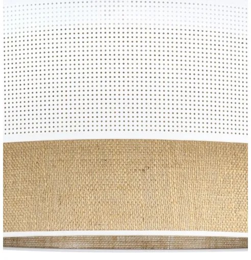 Mennyezeti lámpa BORHO 1xE27/60W/230V átmérő 50 cm fehér/juta