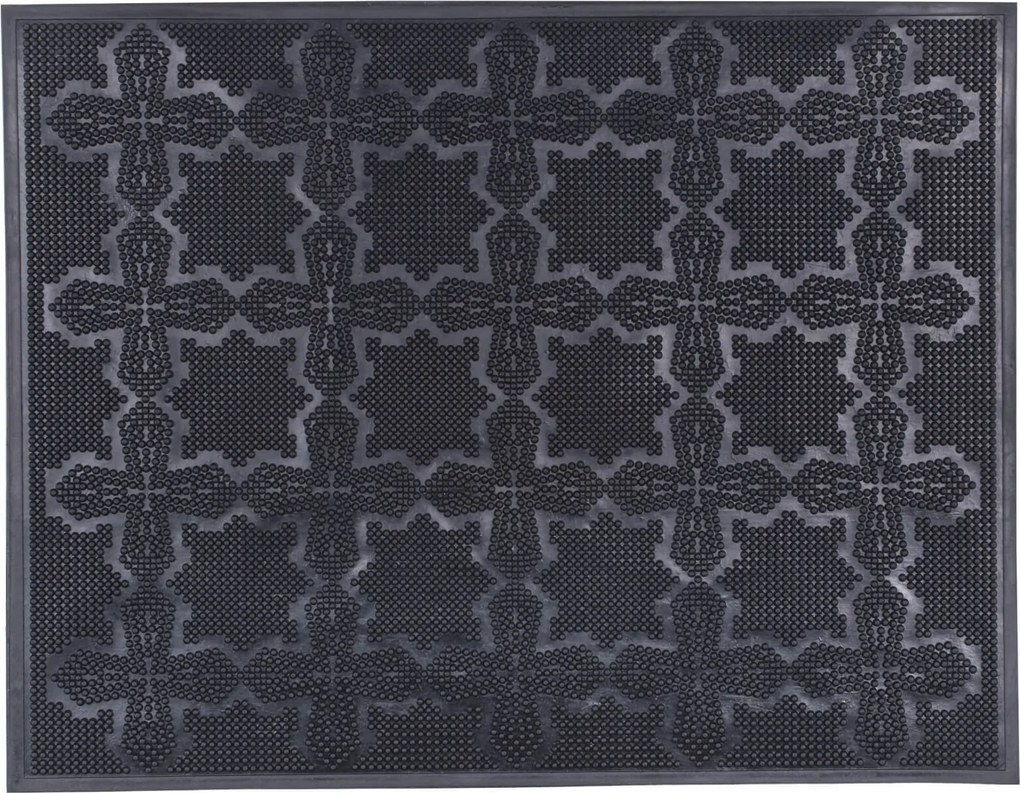 Lábtörlő marco gumi 58x36,5 cm fekete sötét Tömör