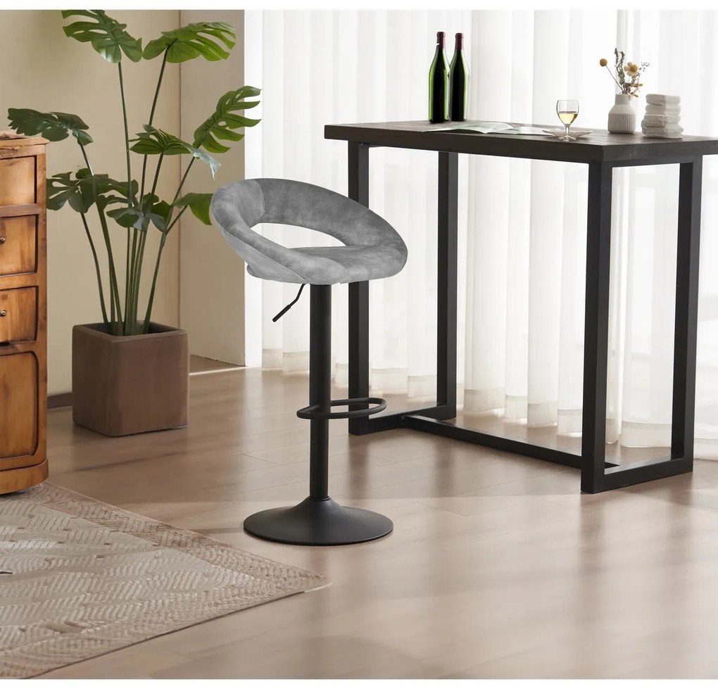 AUB-822 GREY4 bárszék szett, 2 db