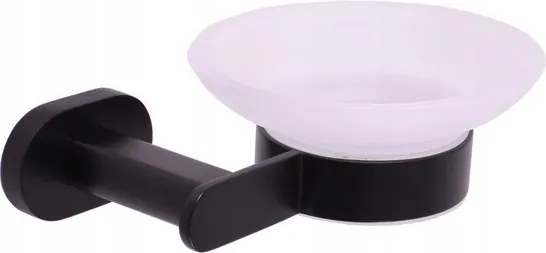 Rav Üveg szappantartó fekete matt Akcesoria fürdőszobai Yukon, Szín: Csa