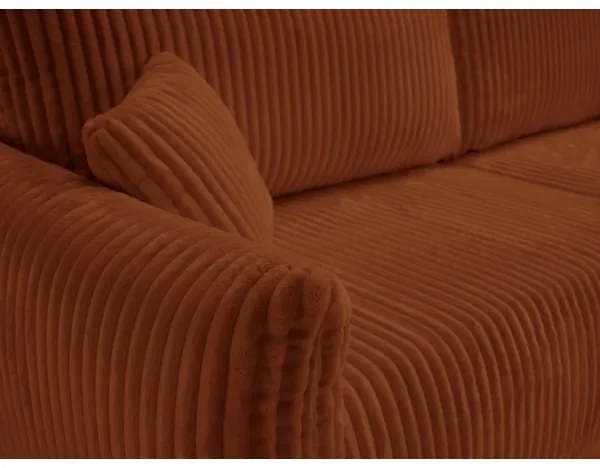 FRIDA kihúzható kétszemélyes kanapé barna