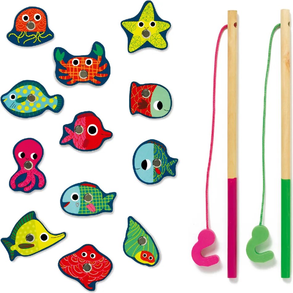 Horgász játék - Színes horgászat - Coloured fishing