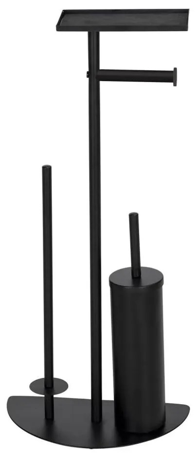 WENKO 26060100 - WC szett COSENZA 32,5x72 cm fekete