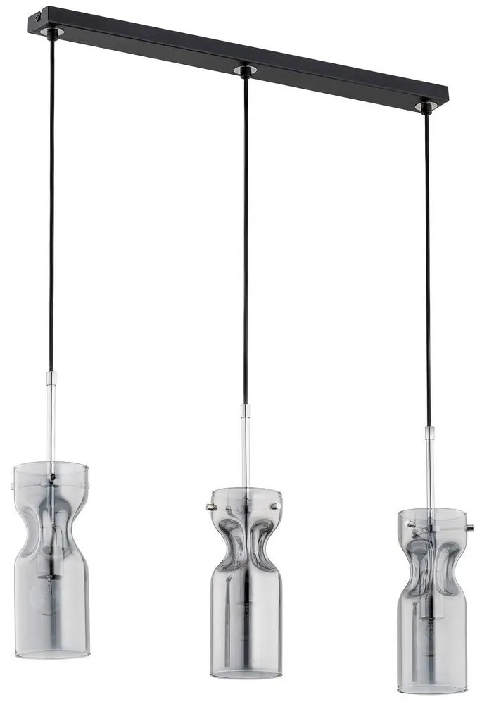 Csillár zsinóron KAPRIS 3xE14/40W/230V ezüst