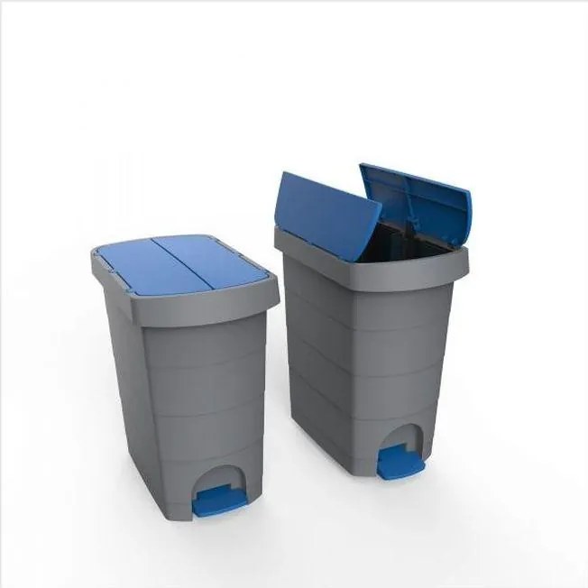 Planet Pelikán Slim pedálos szemetes eco antracit színű, antracit fedéllel 60L