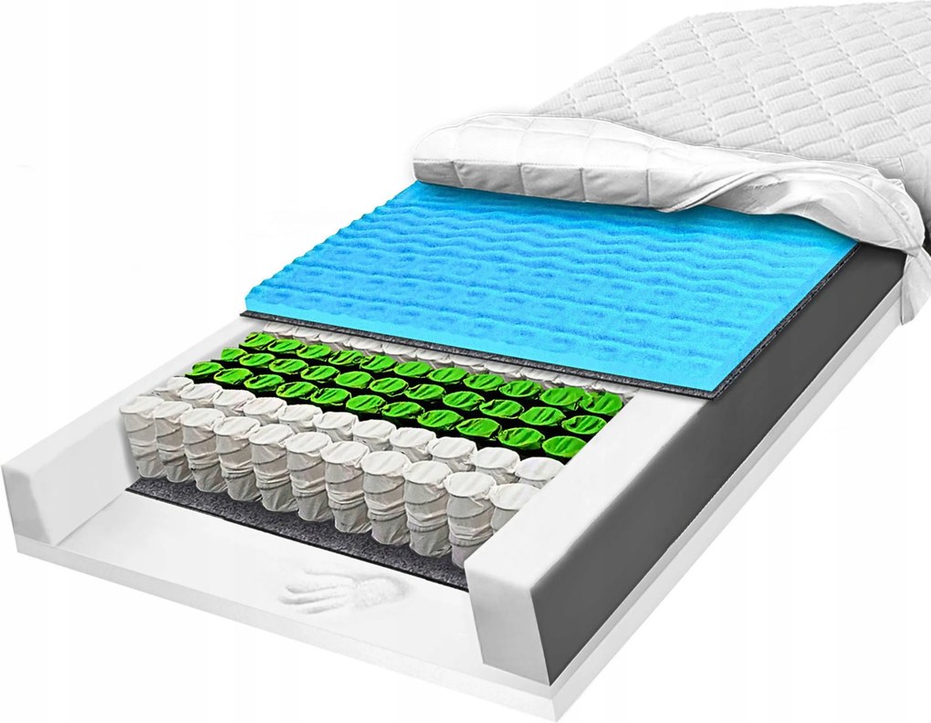 H2 H3 Matrac 180x190 anti-cellulit pocket, amely illeszkedik a formamemóriához 2