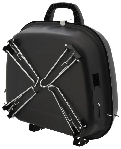 Hordozható faszenes grill fekete