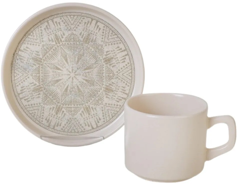 Boho Brew kőagyag csésze és csészealj szett 184 ml