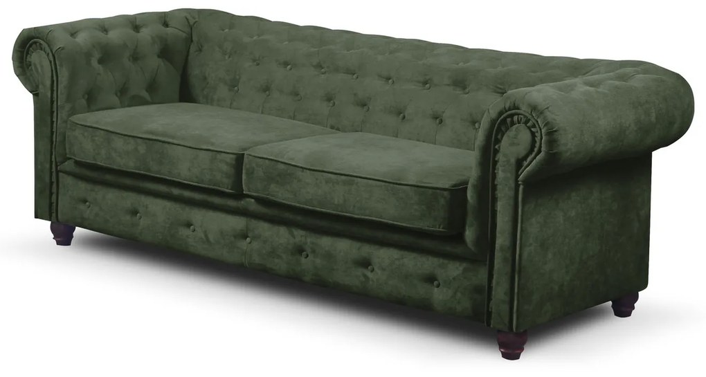 Infinity Chesterfield II kanapé Fekete