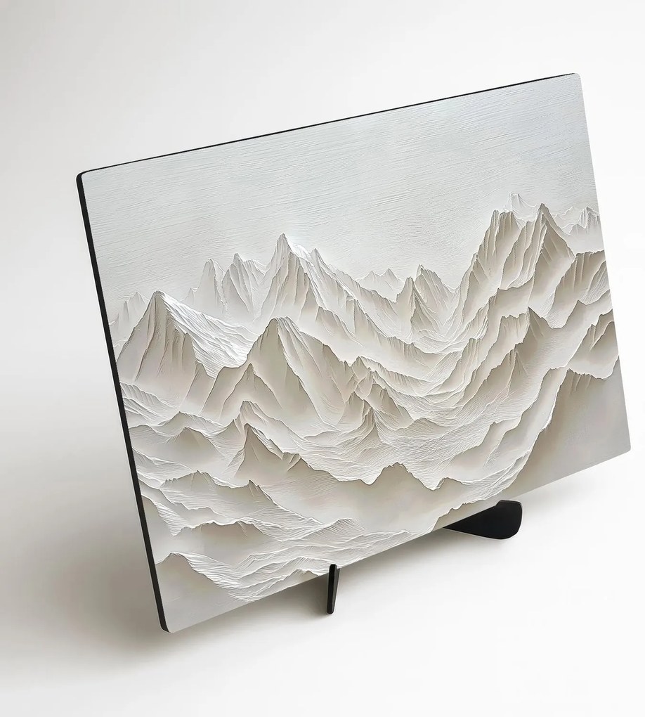 DUBLEZ | Fehér kép - Minimalista hegyek