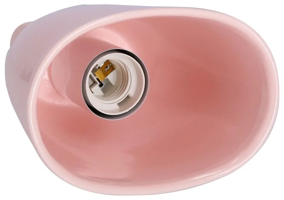 Rózsaszín függőlámpa kerámia búrával Sewilla – Candellux Lighting