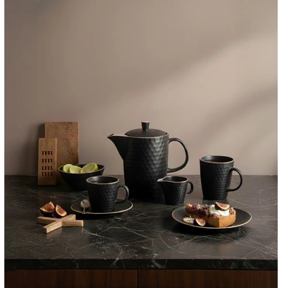 Fekete kerámia csésze cappucinóhoz 250 ml Tea Time – Orion