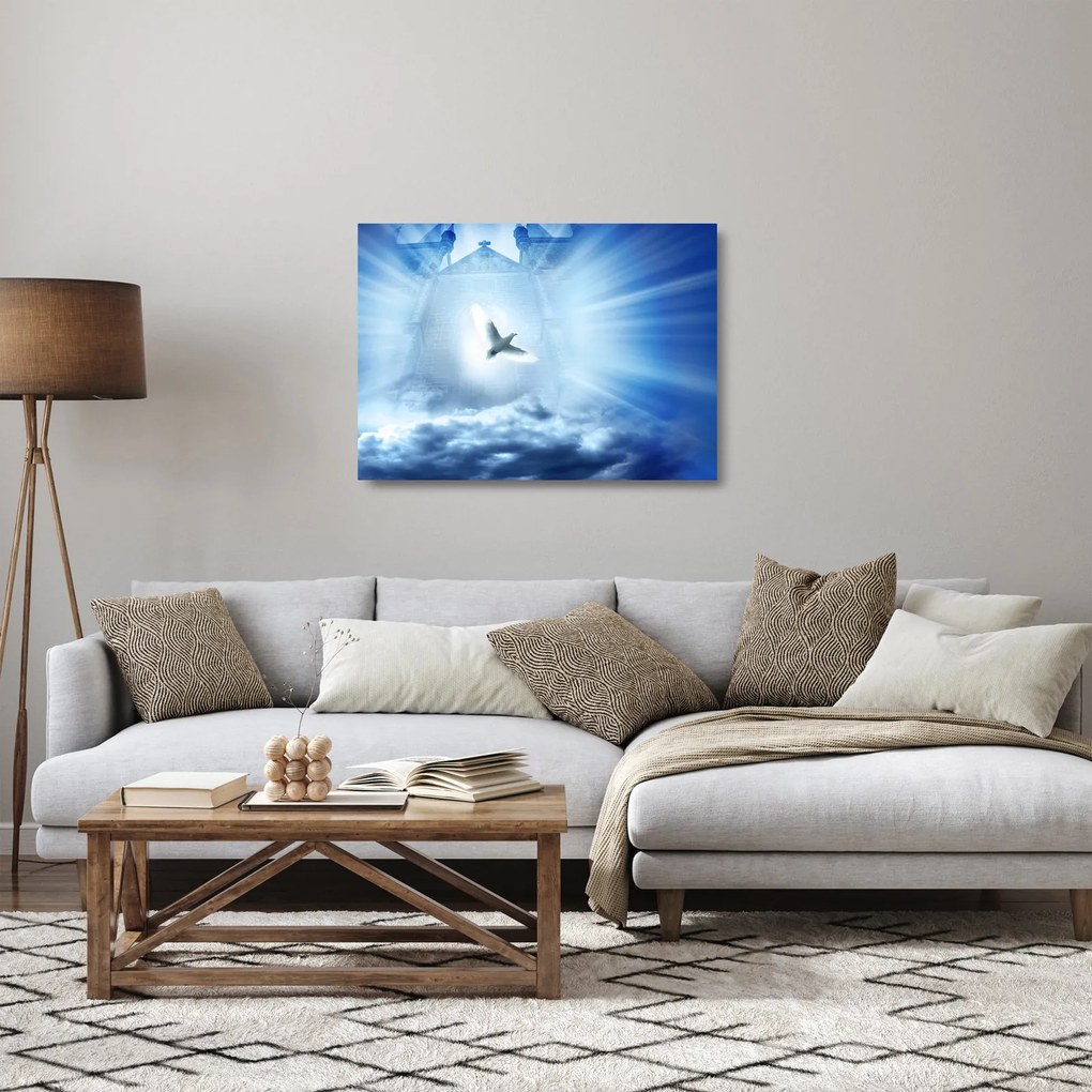 Kép - Isten galambja (üvegen) (70x50 cm)
