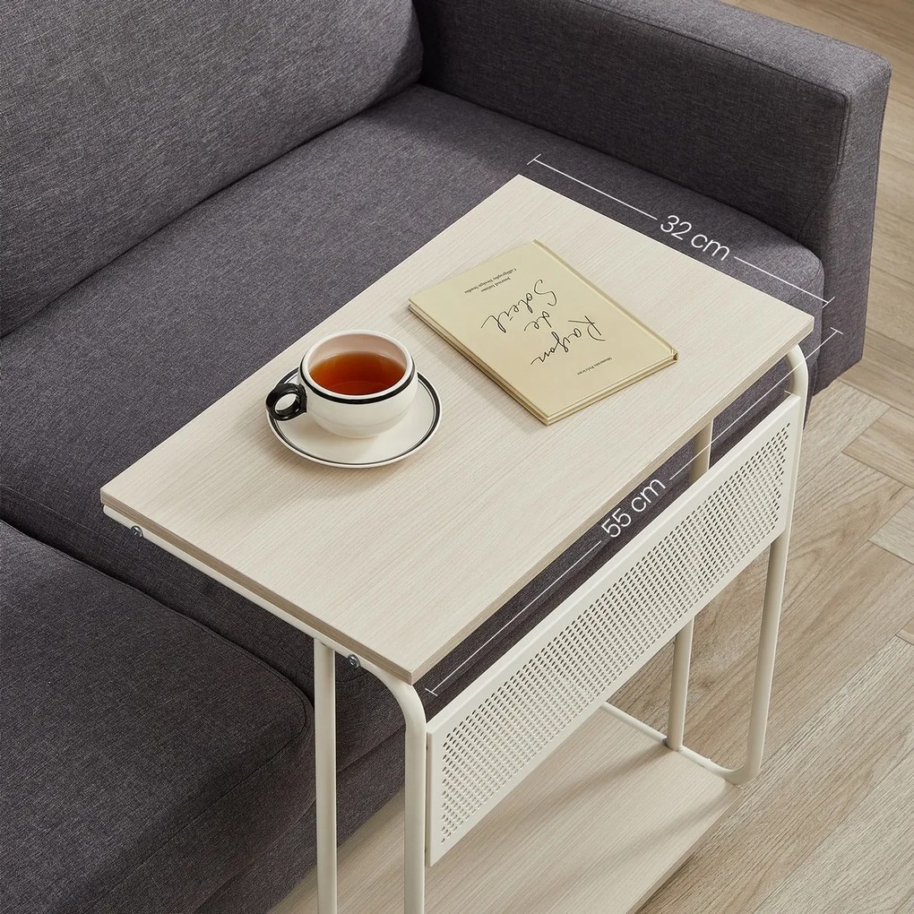 E1012 CRM kisasztal, krém színű