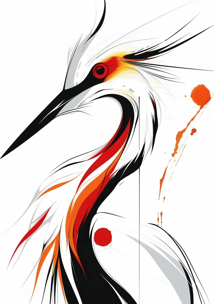 Poszter 39,5x55cm Gólya