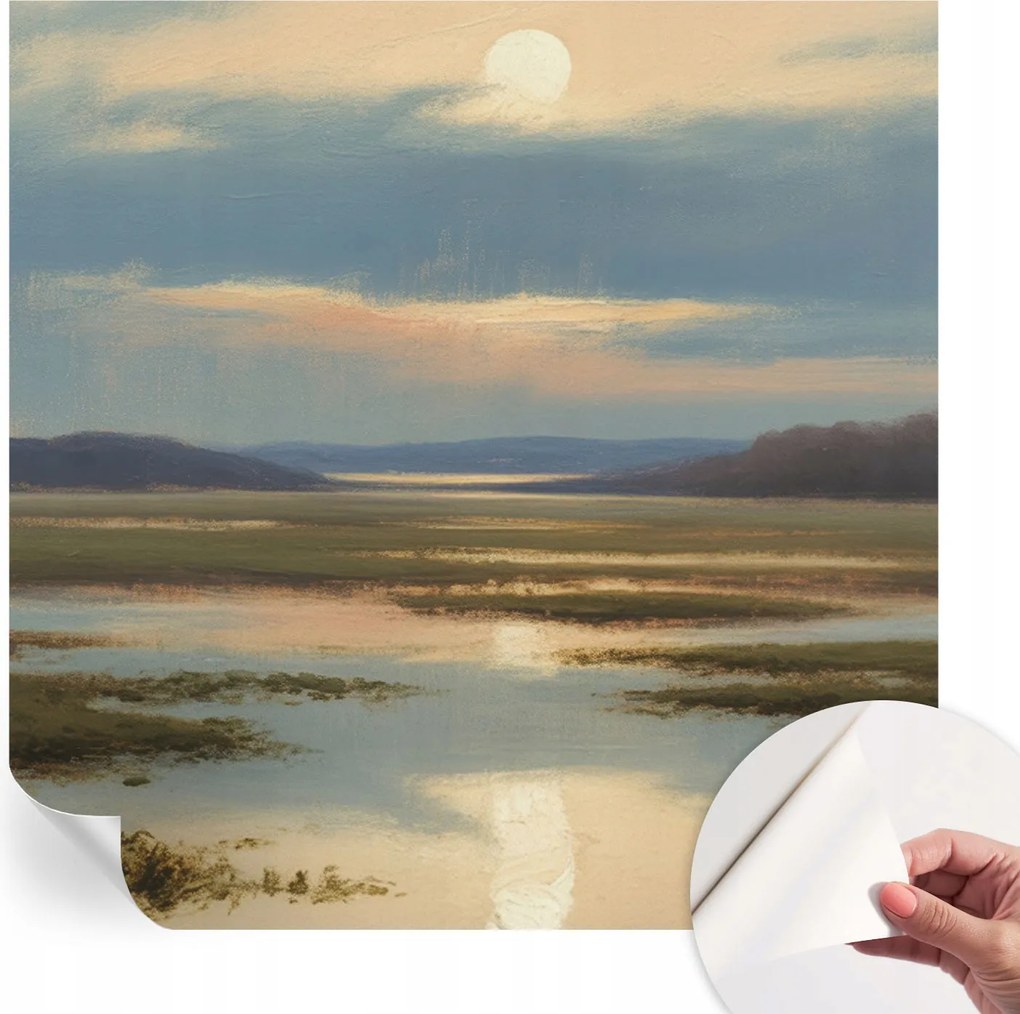 Dekoratív öntapadós fotótapéta az irodába Hangulatos táj 250x250