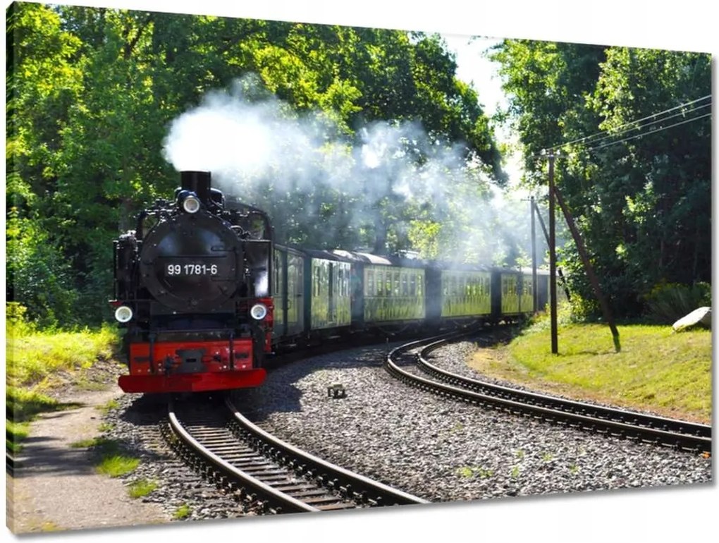 Vászonkép 90x60 Gőzmozdony