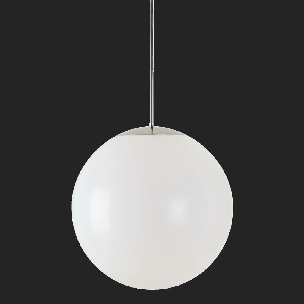 Osmont 64161 Isis P4 Pm Hp függesztett műanyag lámpatest, rozsdamentes acél, polírozott fehér I