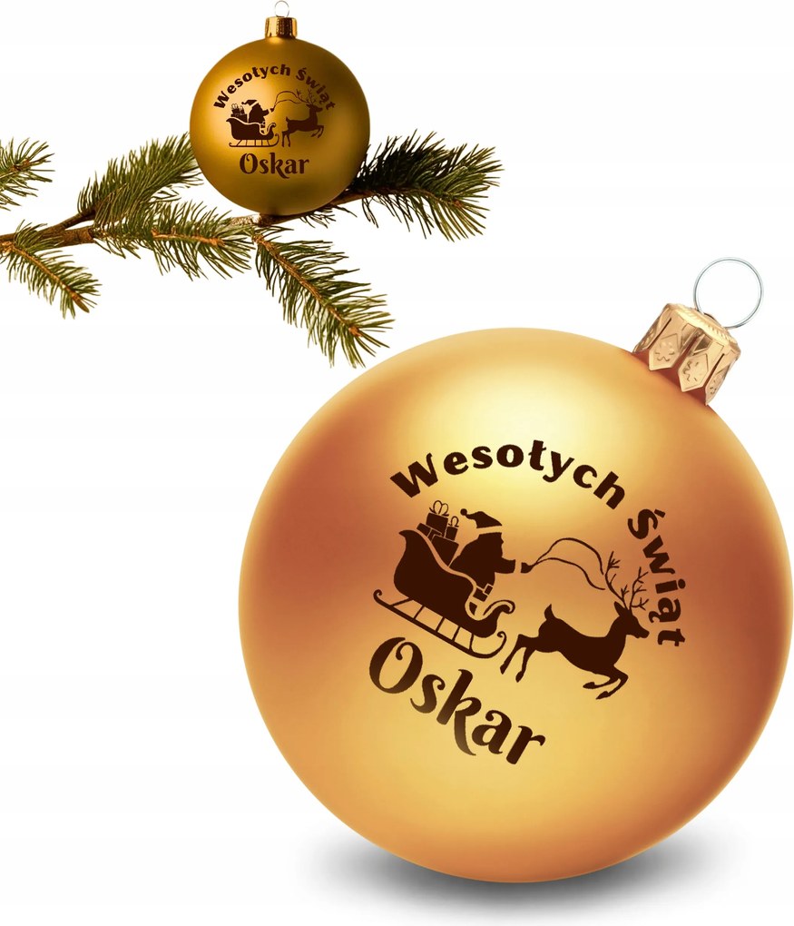 Üveg Bomba karácsonyfára Névvel Karácsonyi Dekoráció Ajándék Karácsonyra