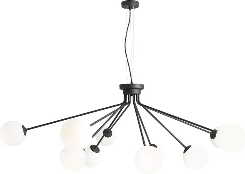 ALDEX 1082M1 HOLM Többágú Függesztett Lámpa Fehér, Fekete E14 IP20