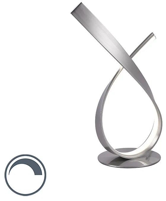 Design asztali lámpa acélból LED-del és dimmerrel - Belinda