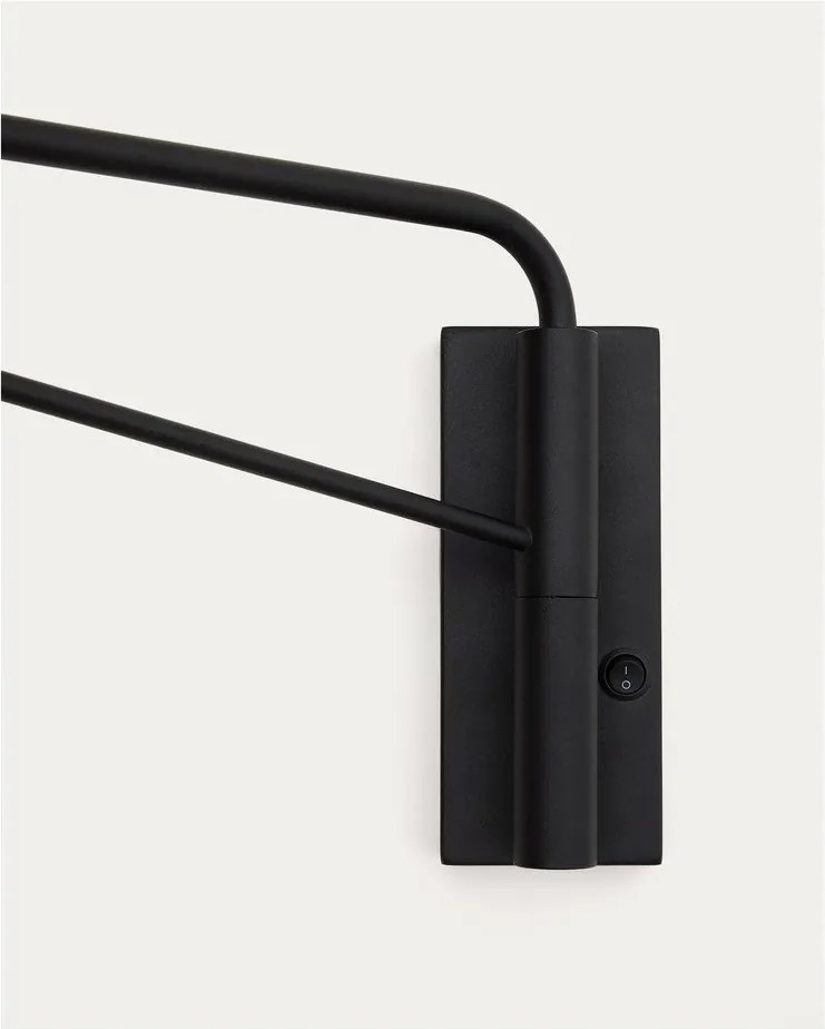 Fehér-fekete fali lámpa ø 20 cm Eilo – Kave Home