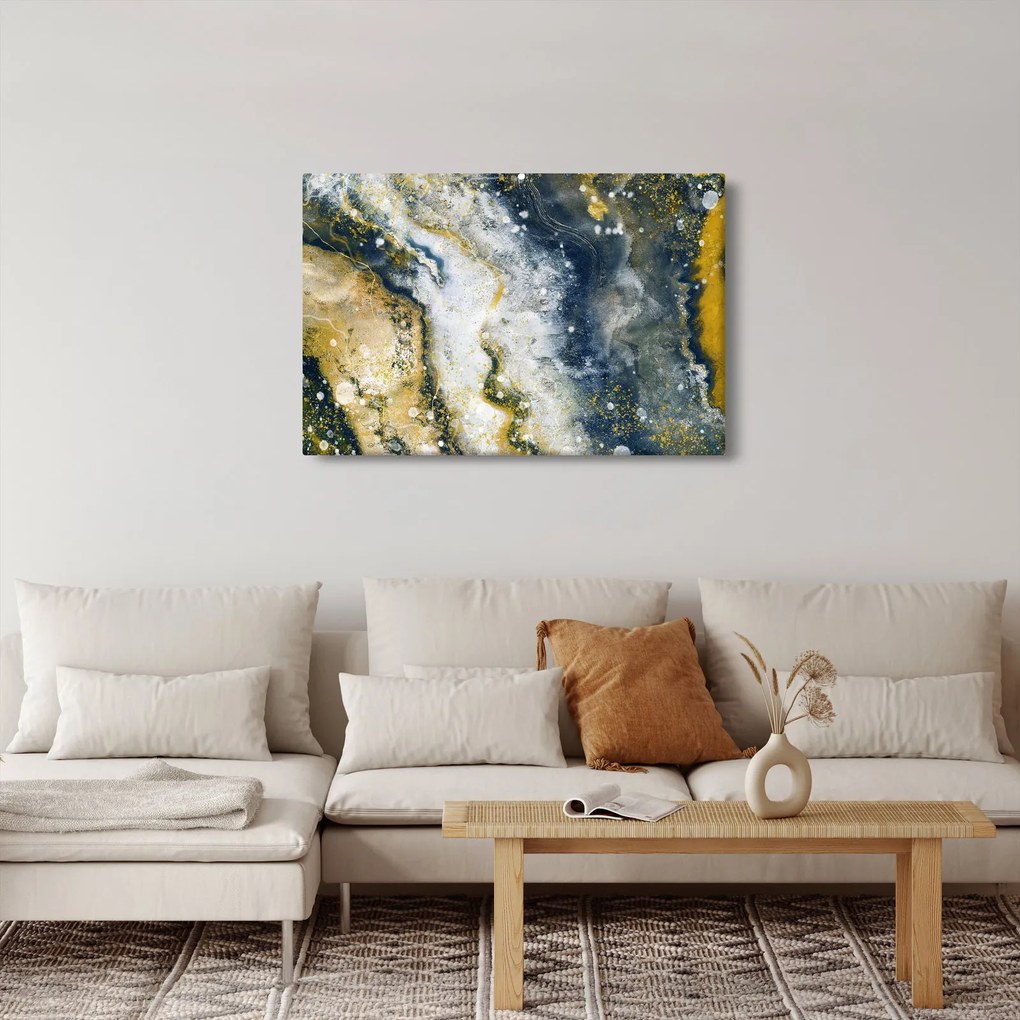 Kép - Arany absztrakció (90x60 cm)