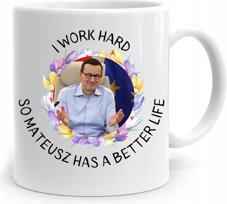 Bögre Politikus Miniszterelnök Mateusz Morawiecki Pis