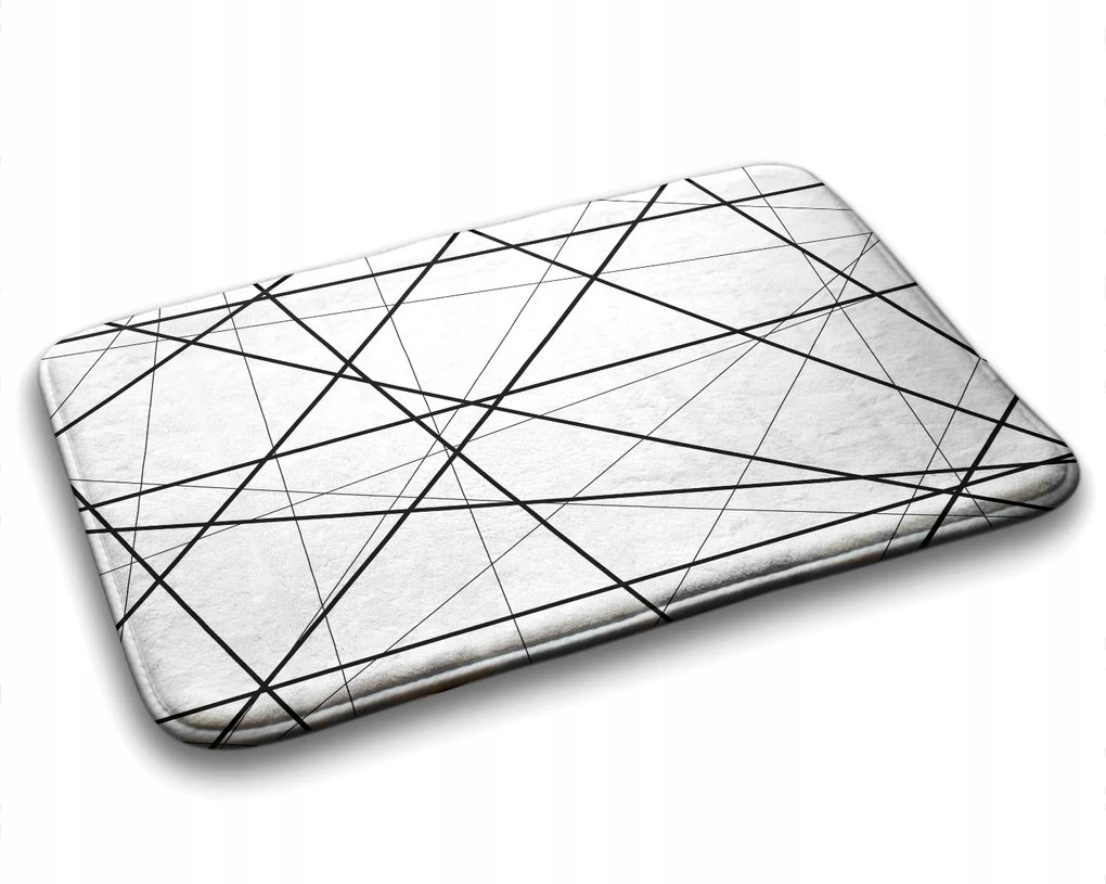 Fürdőszobaszőnyeg Geometrikus vonalak 75x45