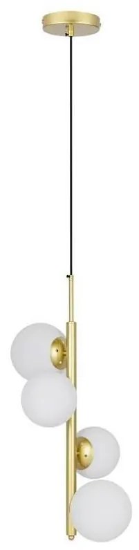 Csillár zsinóron CORDEL 4xG9/20W/230V arany