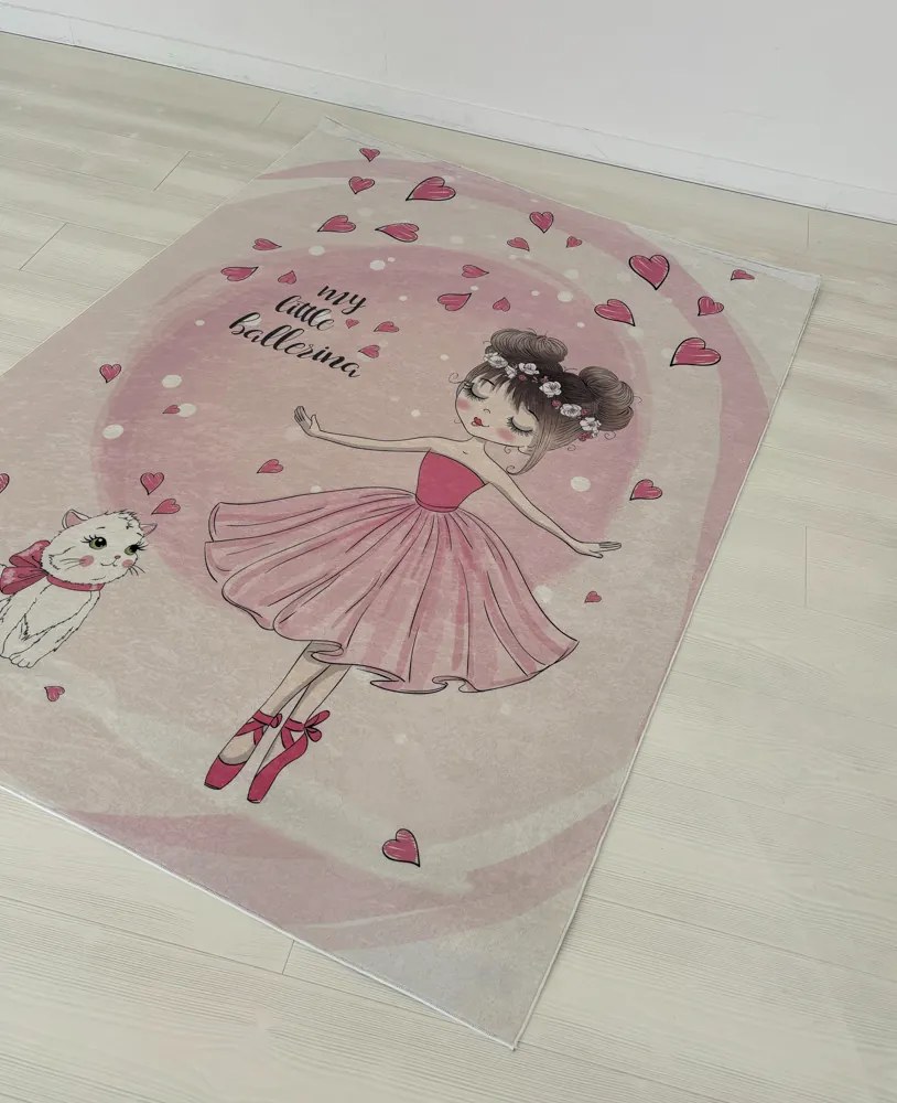Balerina mintás gyerekszőnyeg 70x140 cm