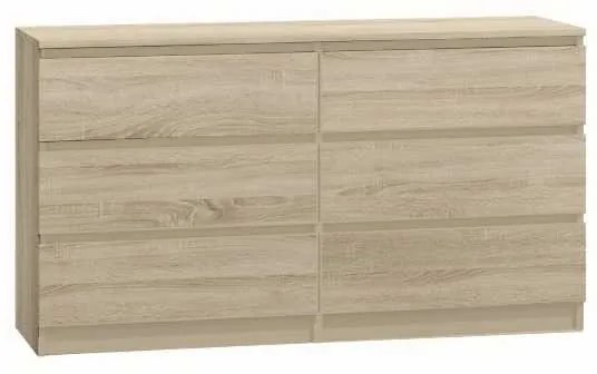 Viana II New M6 hat fiókos komód Sonoma N