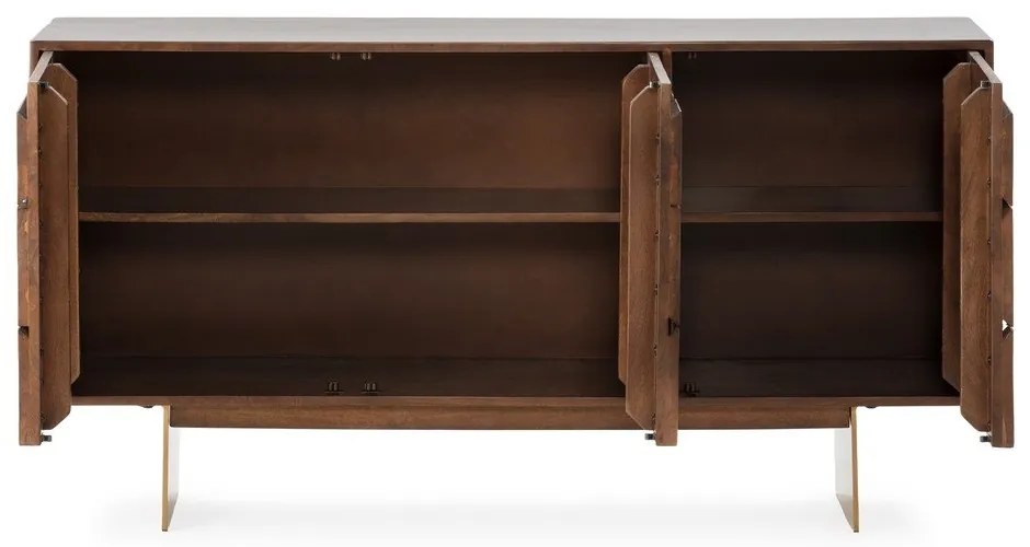 Barna mangófa komód 145x76x40 cm Trisha – MOME