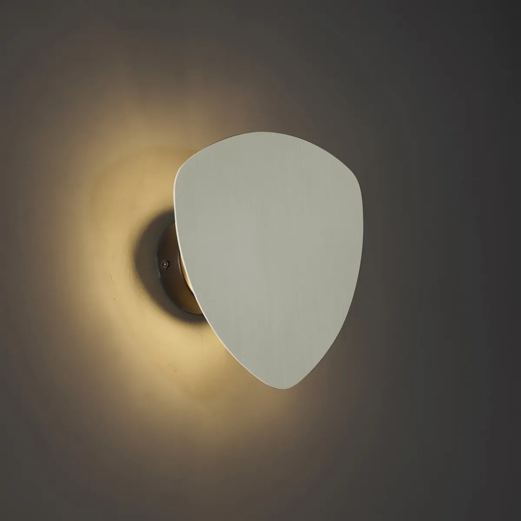 Design bézs organikus fali lámpa 20 cm 2-lámpás - Pulley