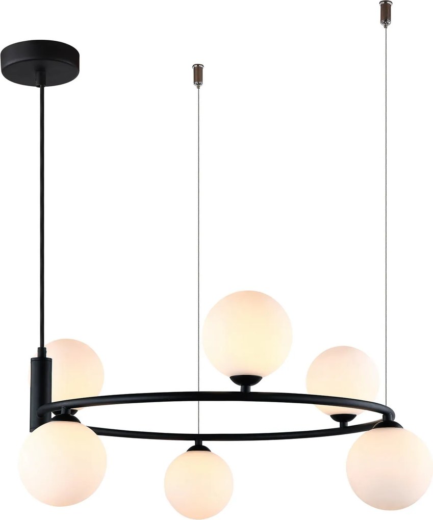 Italux Modern Függeszték Amily Fekete ITXMDM-3974/6 BK