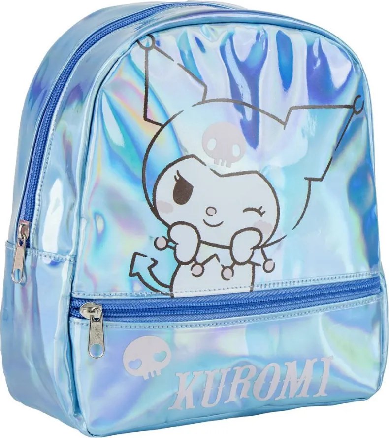 Hello Kitty Kuromi Iridescent hologrammos hátizsák, táska 23 cm