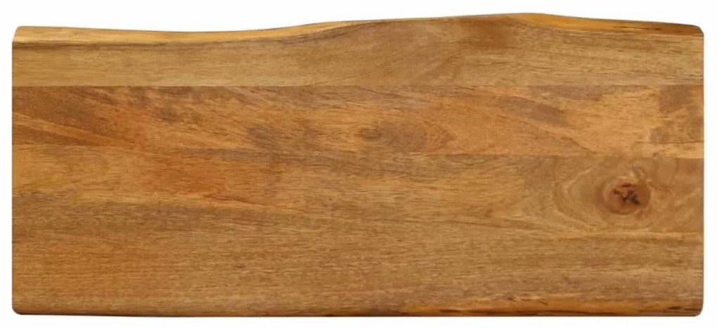 tömör mangófa természetes élű asztallap 80 x 40 x 3,8 cm