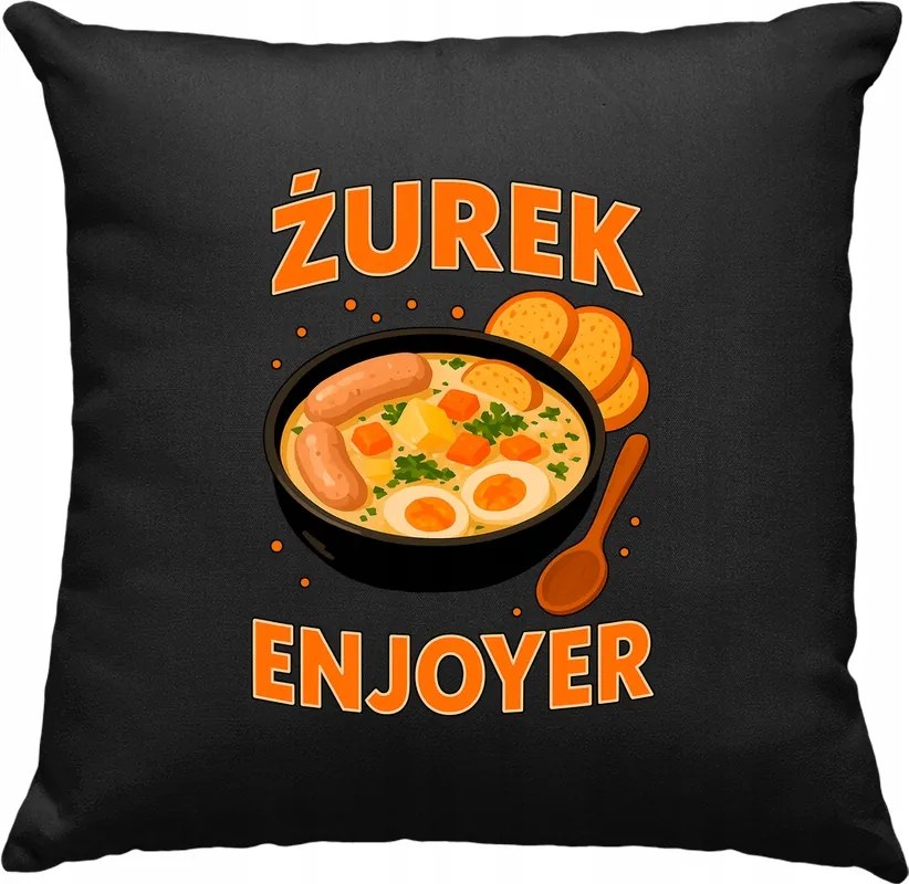 Zurek párna hagyományos leves enjoyer fekete