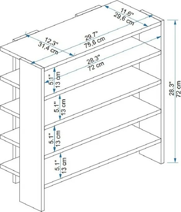Sergel Atlantic Pine cipősszekrény