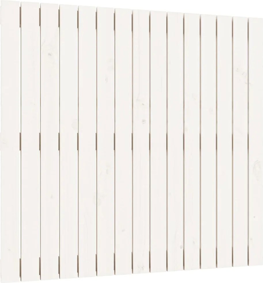 vidaXL fehér tömör fenyőfa fali fejtámla 95,5 x 3 x 90 cm