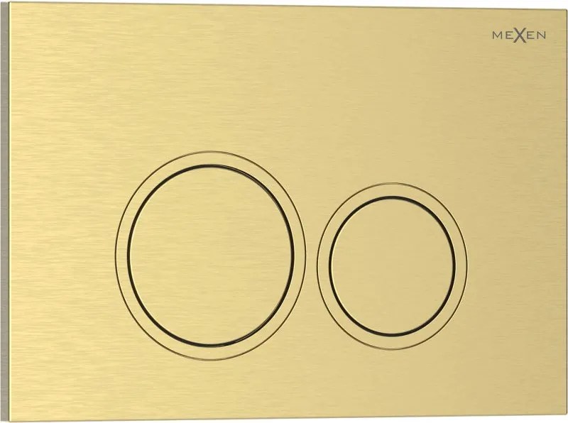 Mexen Tex 01 öblítőgomb, kefe arany - 6101-11