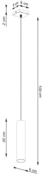 Sollux SL.1484 - Csillár zsinóron LAGOS 1xGU10/10W/230V zöld