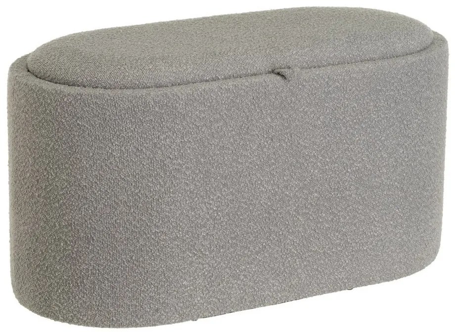 Világosszürke buklé puff – Casa Selección