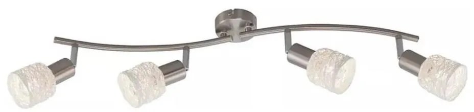 Briloner 2826-042 - Spotlámpa SPOT 4xE14/6W/230V matt króm