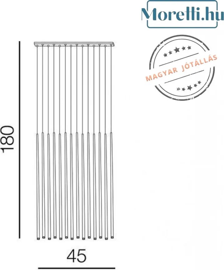Függeszték Króm LouiseLED AZZARDO 3426