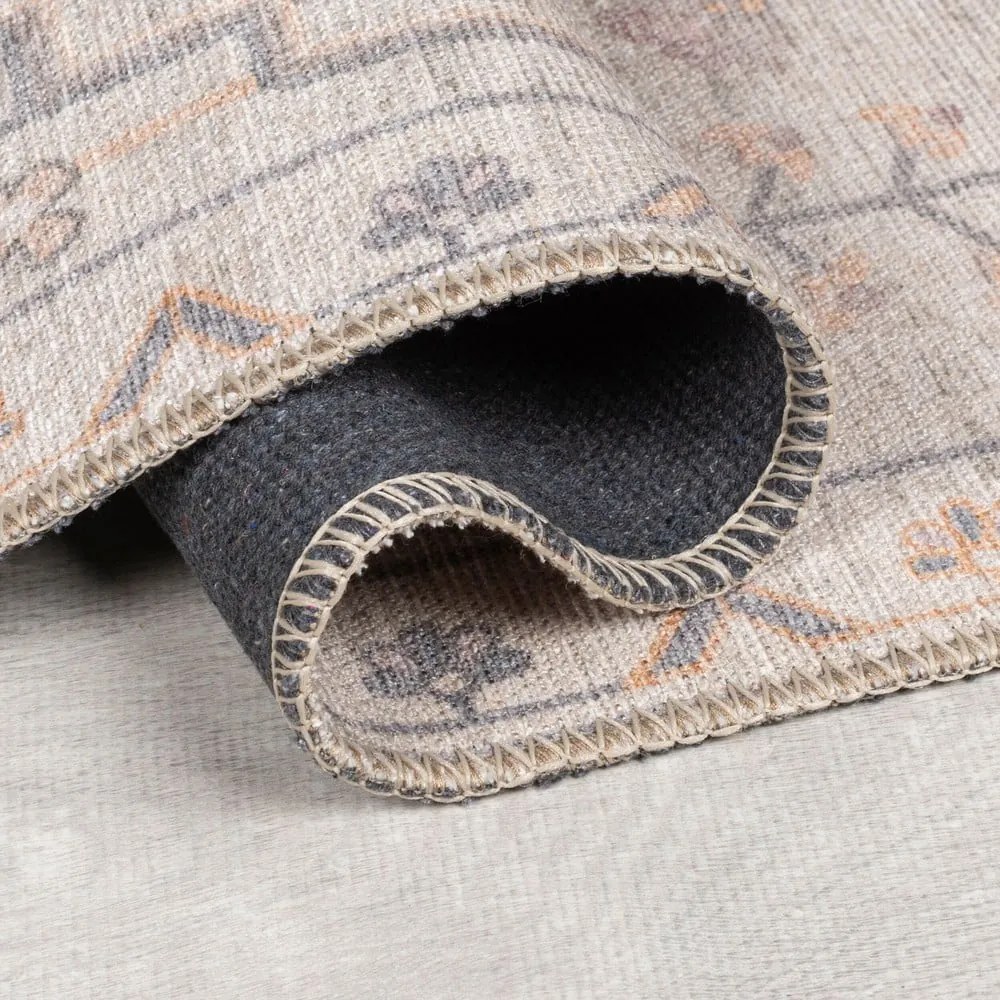 Krémszínű mosható szőnyeg 152x230 cm Teo Traditional – Flair Rugs