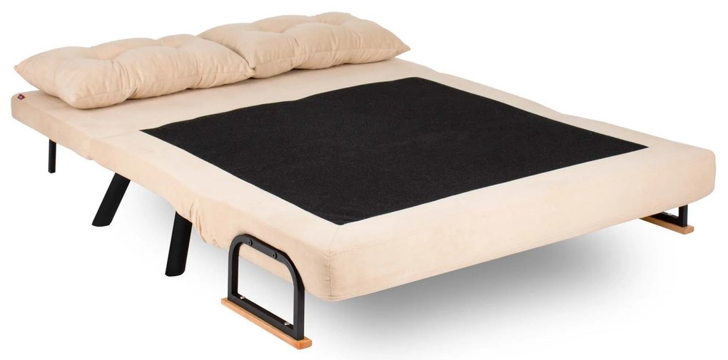 2 személyes kanapéágy Homoko 2-Seater - Krém