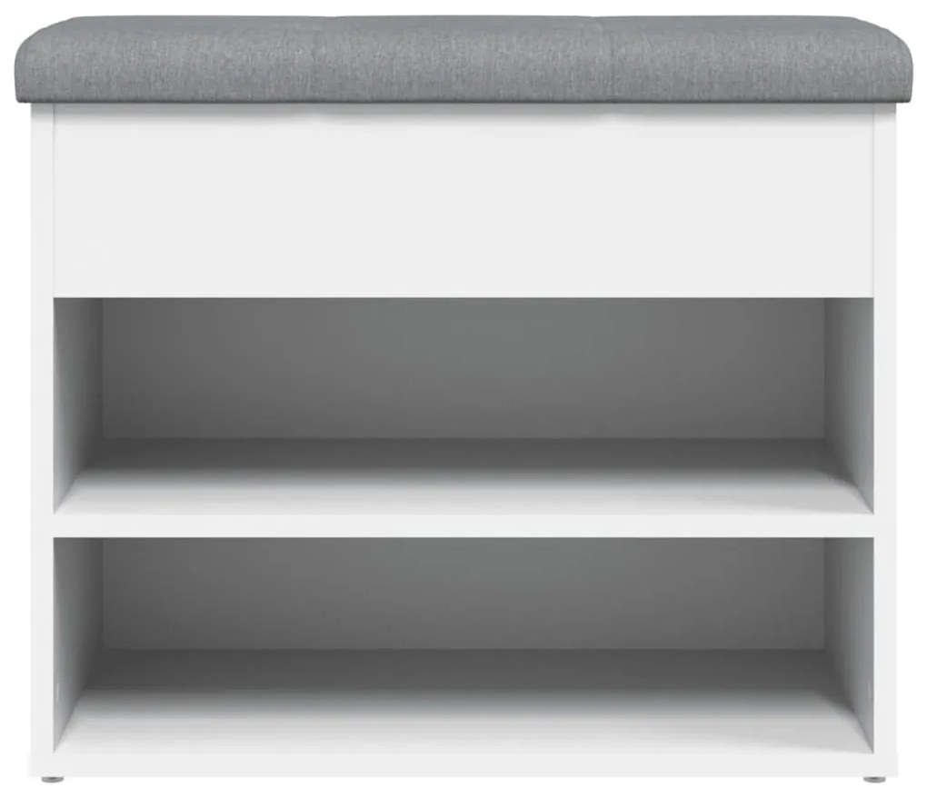 fehér cipőpad 62 x 32 x 50 cm rétegelt fából