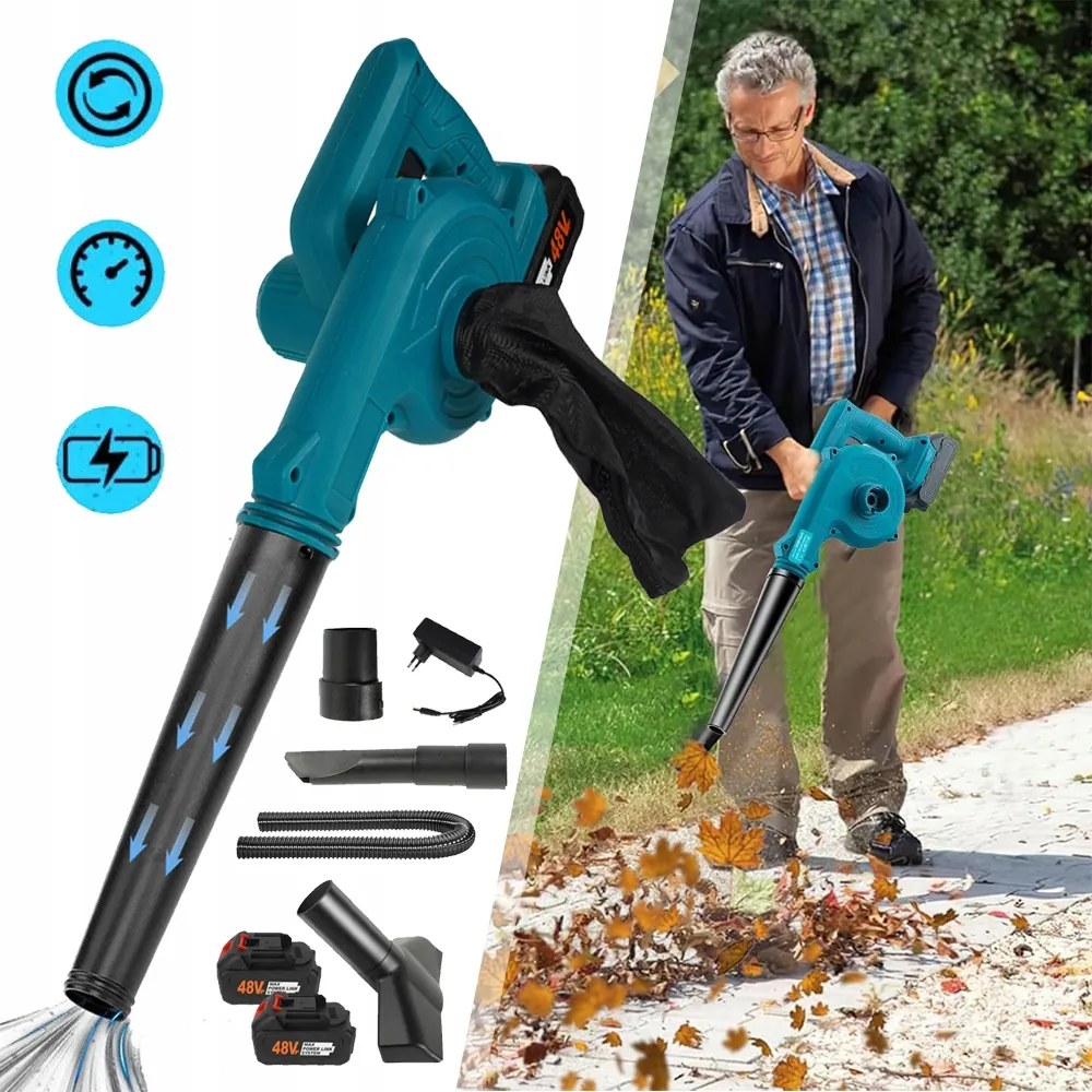 Elektromos Vezeték Nélküli Lombfúvó, Beépített Lombkaparó